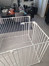 PawHut Welpenauslauf klappbar Absperrgitter Hunde, 90 cm Hoch, Freilaufgehege