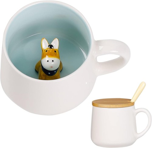 Kuhbecher keramik esel tasse - keramik,