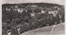 FotoAK Oberhof Blick ins Oberland gelaufen 8/1945 Stempel gebühr bezahlt 