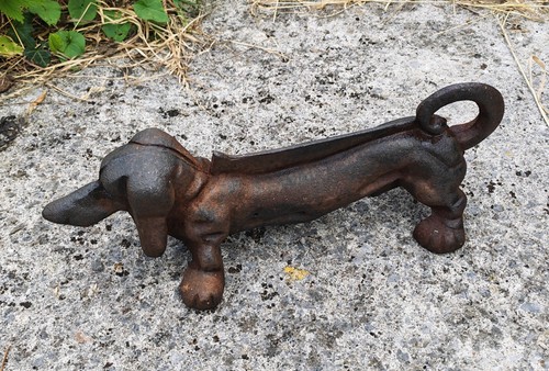 Vintage gusseisen dackel - vintage,