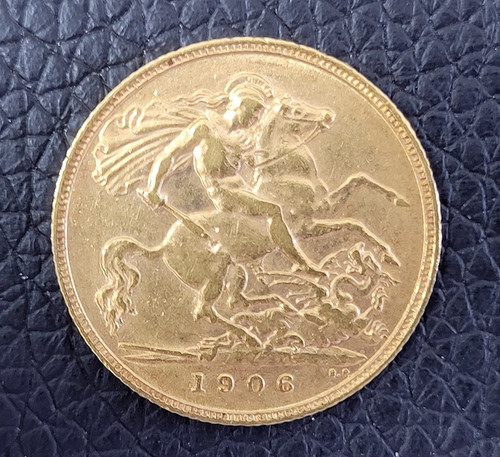 Goldmünze pfund sovereign - goldmünze, 1/2