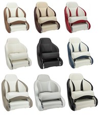 Bootssitz Bootsstuhl Steuerstuhl "NAHE" Flip Up Kunstleder Boot Motorboot Yacht