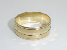 585 Gold Ring 14K Gelbgold 6,4 g Trauring 9 mm br. Ehering RG 66 - 21 mm 9054