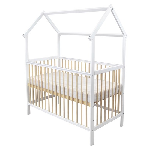 Babybett hausbett weiß kiefer - babybett,