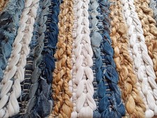 schöner  Jeans - Sisal    Teppich-Läufer,  dick,  Naturfarben   1,35 m x 36 cm