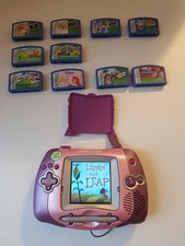 Leapster Leap Frog Lernsystem Deutsch Spielkonsole Spiele rosa Vor-, Grundschule