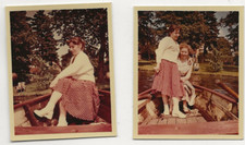 45/205 FOTO KLEIDUNG MODE KAHN BOOT 1956