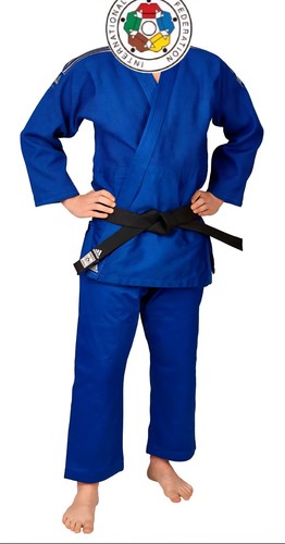 Adidas judoanzug contest blau - judoanzug,