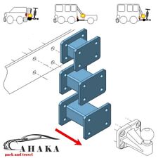 AHK-Kugelkopf Verlängerung Flanschkugel Adapter für AHK-Bock 4 Loch 83x56 mm