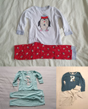 Paket: 3 süße Pyjamas, Pinguin, "Olaf" und "Peanuts", Gr. 110