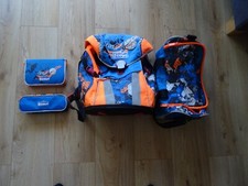 Scout Schulranzen Set 4-teilig Motiv Fußball Sporttasche Mäppchen & Schlamper-