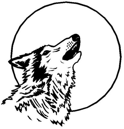 Wolf aufkleber sticker auto - wolf,