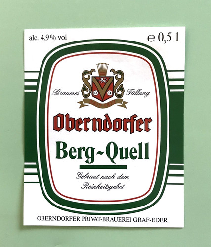 Altes bieretikett beer label - -,
