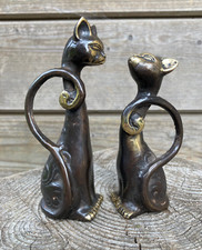 2er Set  12 cm bronze metall