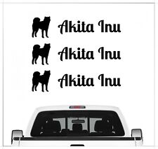 Akita Inu Japan Aufkleber 3er Set Hundeaufkleber Hundemotiv Hund Folie