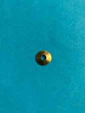 Zeigerscheibe Messing rund mit runder Öffnung Zeigerbefestigung  Großuhr Dm 7