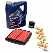 Wartungspaket für Suzuki GSXR 1100 W 93-97 Öl 4L +Luftfilter+Ölfilter+Zündkerzen