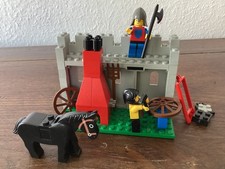 LEGO 6040 Blacksmith Shop , komplett, mit OBA,  Ritter Schmiede Black Falcons