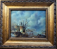 Ölgemälde auf Holz gemalt