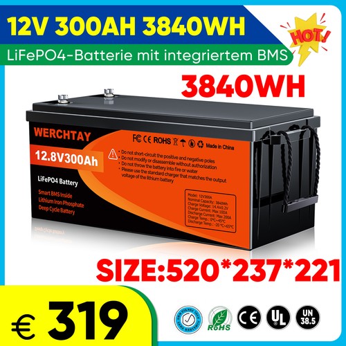 300ah 12v lifepo4 akku - 300ah,