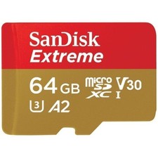 SanDisk Extreme Micro SDXC 64 GB UHS-I U3, A2, Class 10