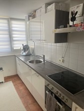 Segmuller Küche Hoch Glanz mit Offen Kühlschrank Spulmaschine