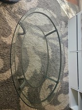 Wunderschöner Antiker Glastisch von Pierre Vandel aus Frankreich 