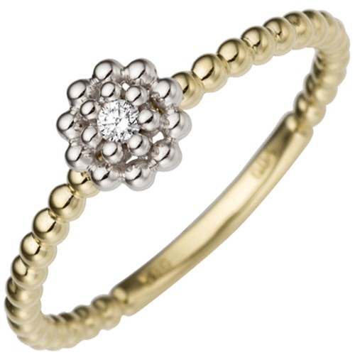 Schmaler damenring diamanten - schmaler,