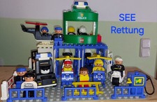 LEGO Duplo Rettungsstation   Polizeistation, Seerettung, Motorradstaffel u.v.m.