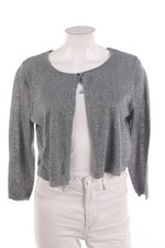 TAIFUN Strickjacke Bolero Glitzer D 38 silber