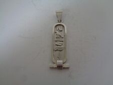 Ägyptische Kartusche, L. ca. 5,0 cm-B. ca. 1,15 cm, aus Silber 900 (03)