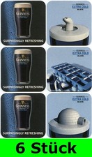 6 Stück Bierdeckel Guinness