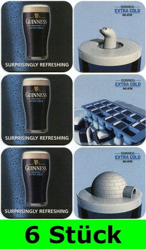 Stück bierdeckel guinness - 6,