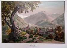 Handkolorierte lithografie - handkolorierte,