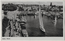 AK Ostseebad Laboe - Hafen (Kutter; Segelboote) 50er J.