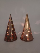 2 Schöne Teelichthalter Metall Weihnachten Sterne ✨ Mond 🌙 Romantisch 1807