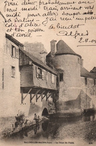 Cpa salins les baths - -,