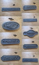 Rustikale Eisen Fingerplatte / Türschild / Drückerplatte / Tür Antik Eisenoptik