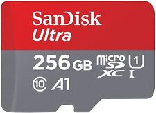 SanDisk Ultra 256GB MicroSDXC Speicherkarte + SD-Adapter mit A1 App, 100MB/s