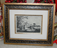VTG 60'S FRAMED MATTED ADRIAEN