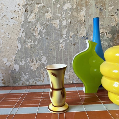 Spritzdekor blumenvase bauhaus - blumenvase,