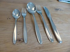 WMF Cromargan Hamburg Messer Gabel Löffel Kaffeelöffel Kuchengabel Set