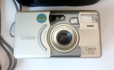 Konica Lexio 115 Kompaktkamera mit Tasche | Zoom 38–115mm CR2 Batterie | Vintage