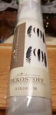 Dekostoffrolle Federn 35 x 200cm neu unbenutzt OVP Stoff Dekostoff Nordic Scandi
