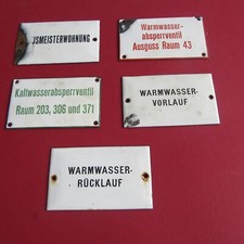 vintage 5 x Emaille Schilder