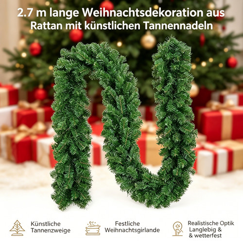 Winterliche tannengirlande - winterliche,