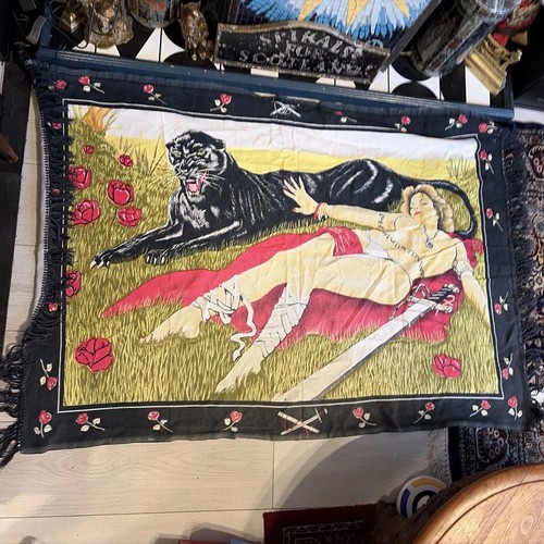 Vintage panther gobelin 49x35 - gobelin, 49x35"