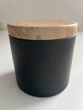 Dose Metall Holz Schwarz