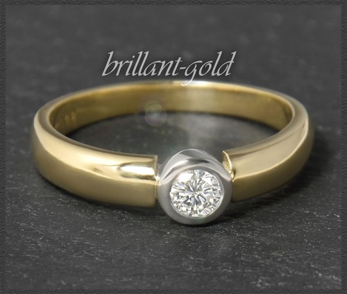 Diamant solitär ring - diamant,