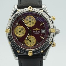 BREITLING CHRONOMAT GT B13050.1 HERREN UHR STAHL SCHÖN BR630 BORDEAUX SCHÖN